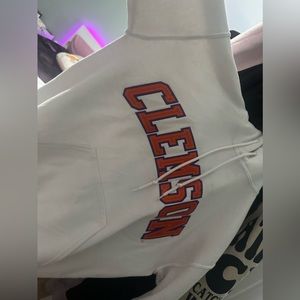 White Clemson Hoodie
